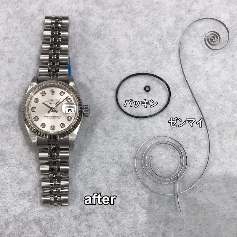 ROLEX G オーバーホール＆２コマ足し   兵庫県姫路市の時計修理